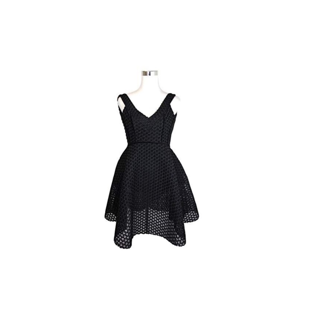 Black Maje Empire Waist Mesh Dress -Size 2 - Picture 1 of 5